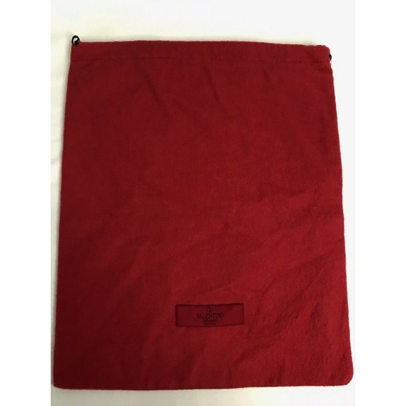 Valentino Storage Drawstring Dust Bag Cotton Red 14" x 11.8" - Picture 1 of 5
